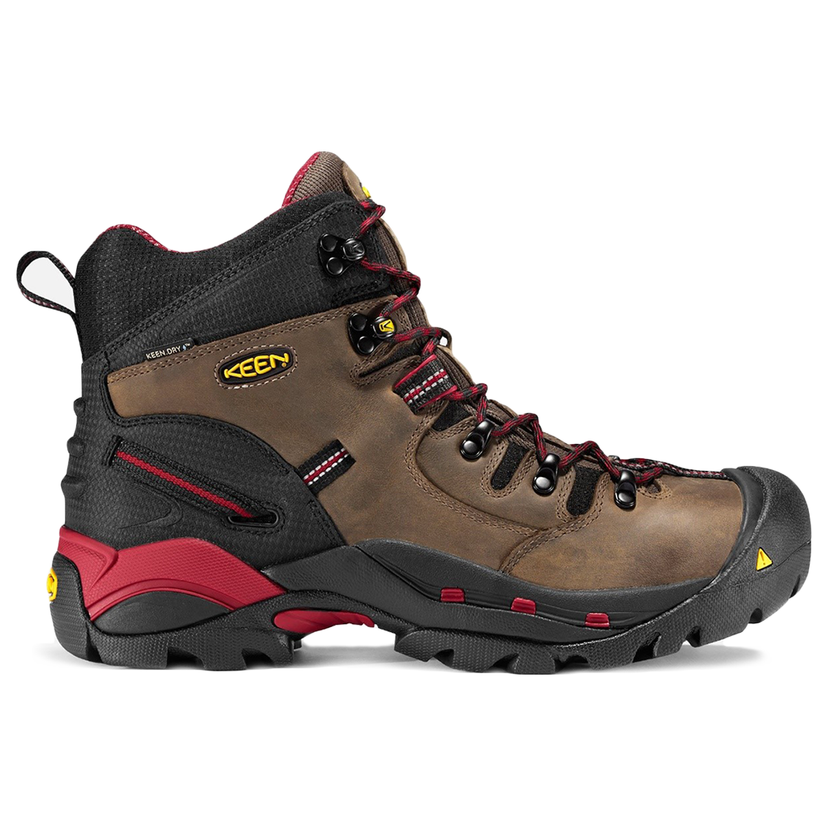 Keen Safety Shoes – Pittsburg Brown/Red (1007024) | JTC Services Guam